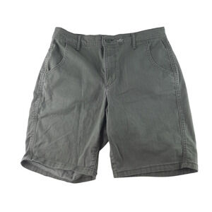 Levi's Women's Olive Green Denim Bermuda Jean Shorts Stretch Casual Summer 29